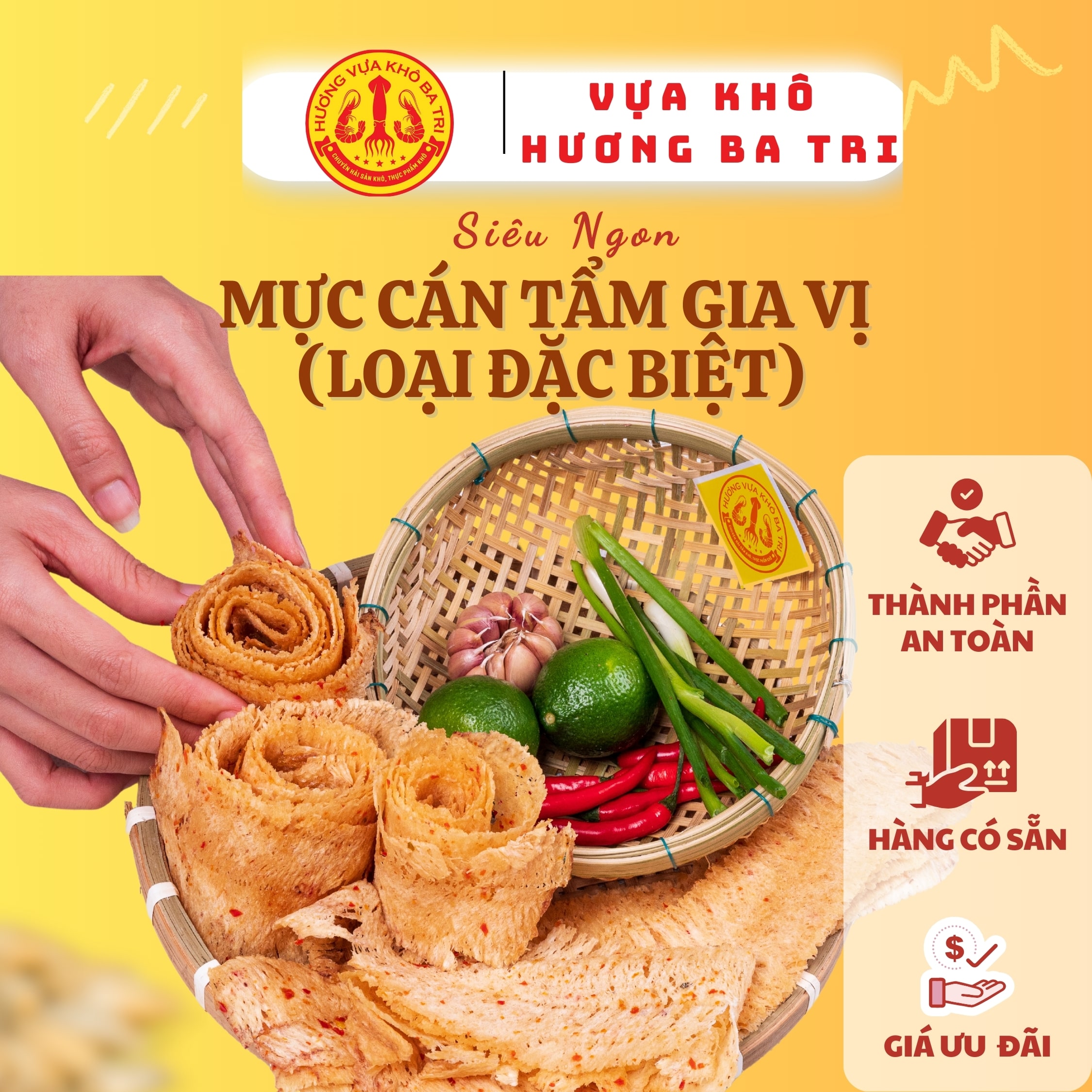 KHÔ MỰC CÁN TẨM GIA VỊ