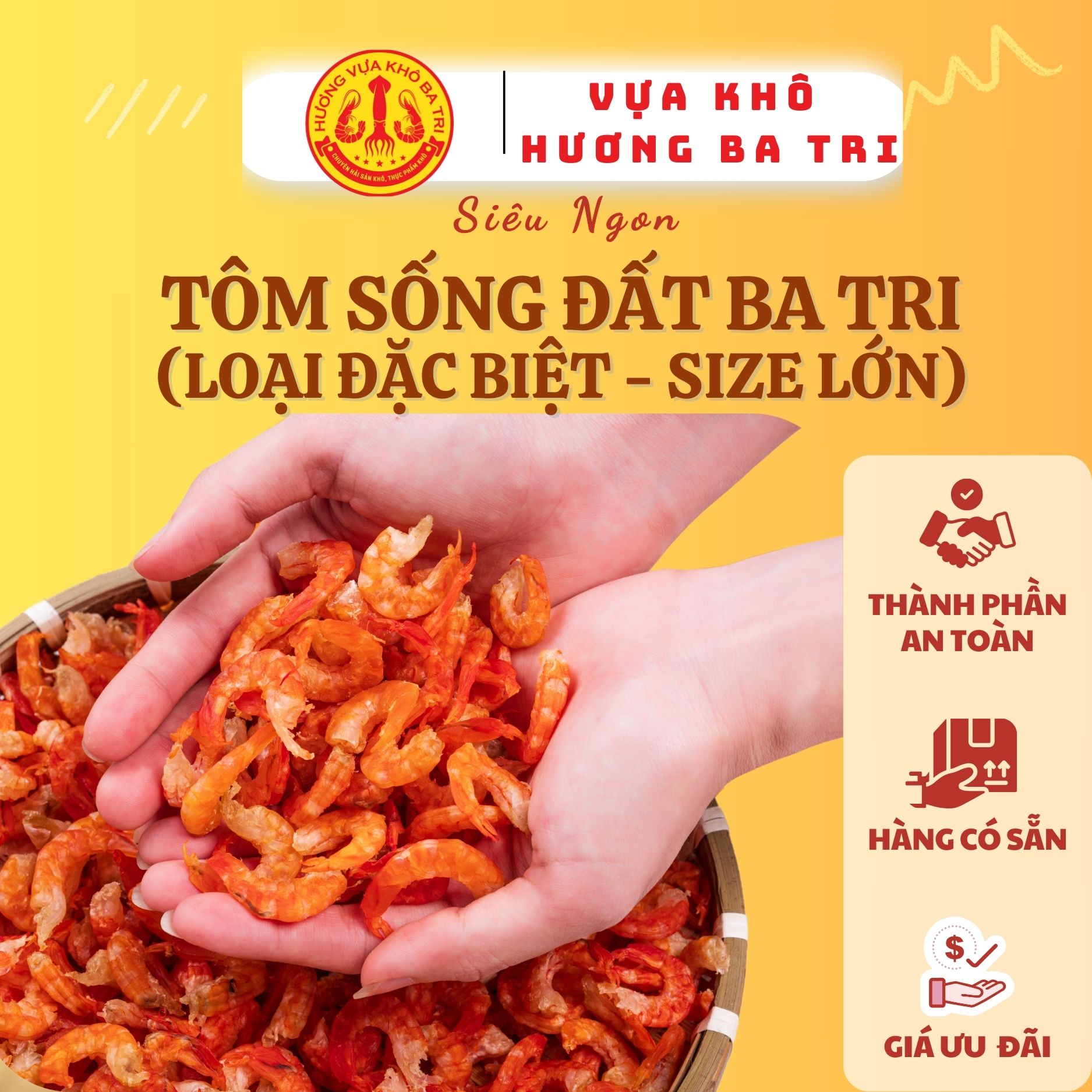 TÔM SỐNG ĐẤT BA TRI