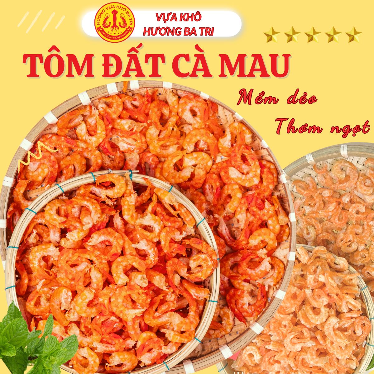 TÔM KHÔ ĐẤT CÀ MAU THƯỢNG HẠNG