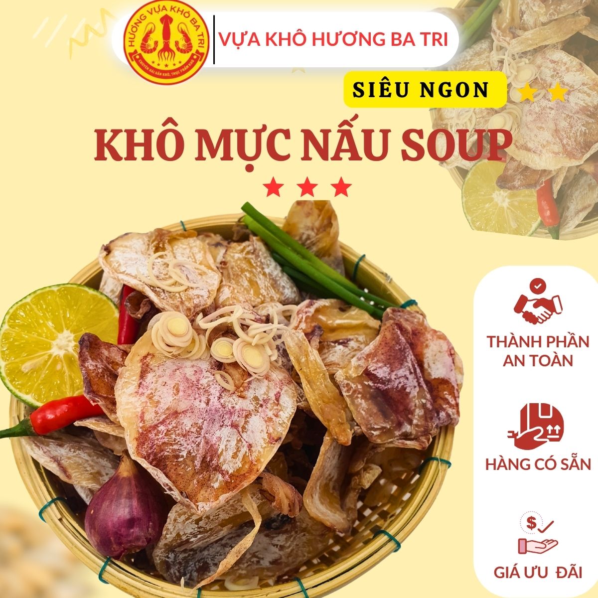 KHÔ MỰC NẤU SOUP