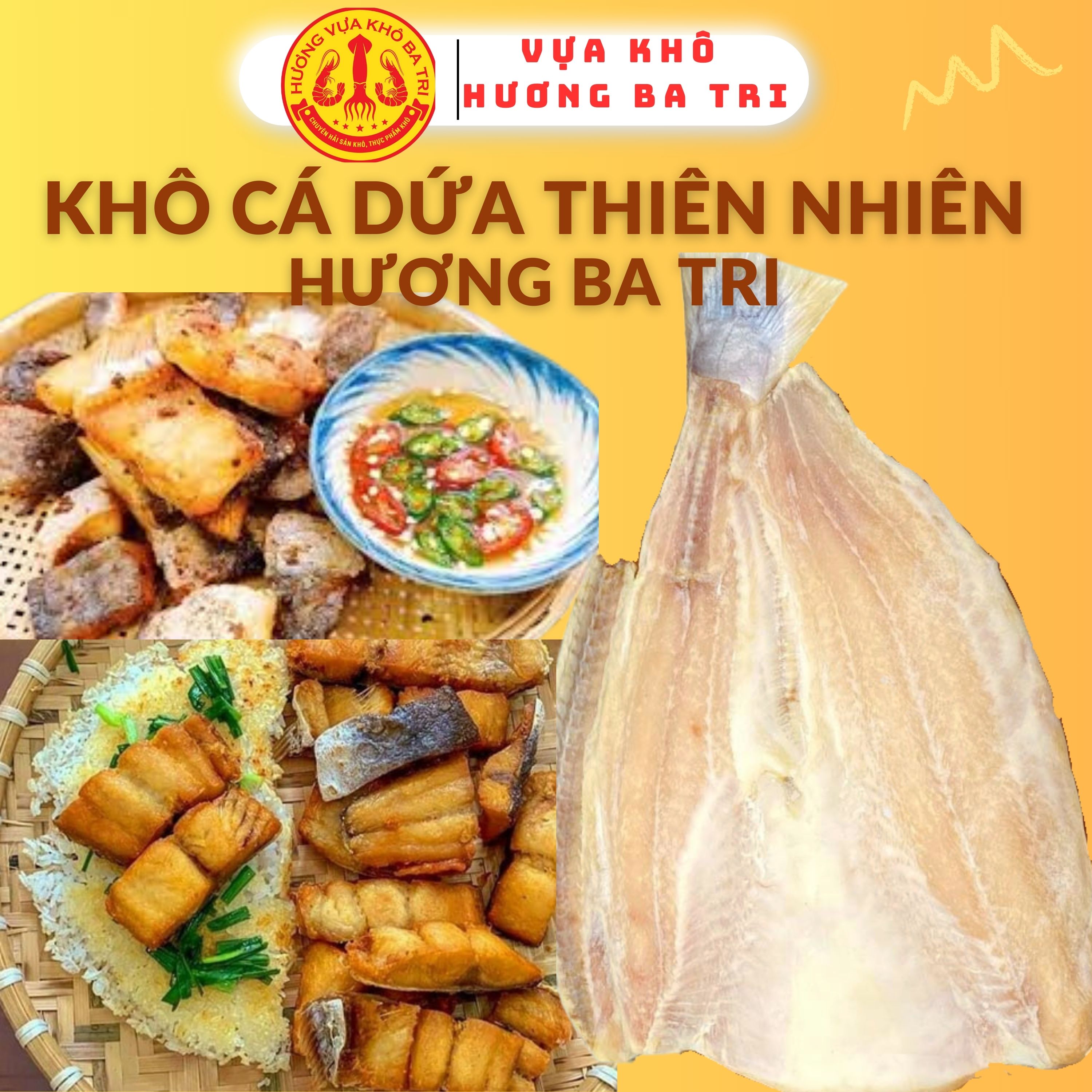 KHÔ CÁ DỨA THIÊN NHIÊN 3 NẮNG HƯƠNG BA TRI