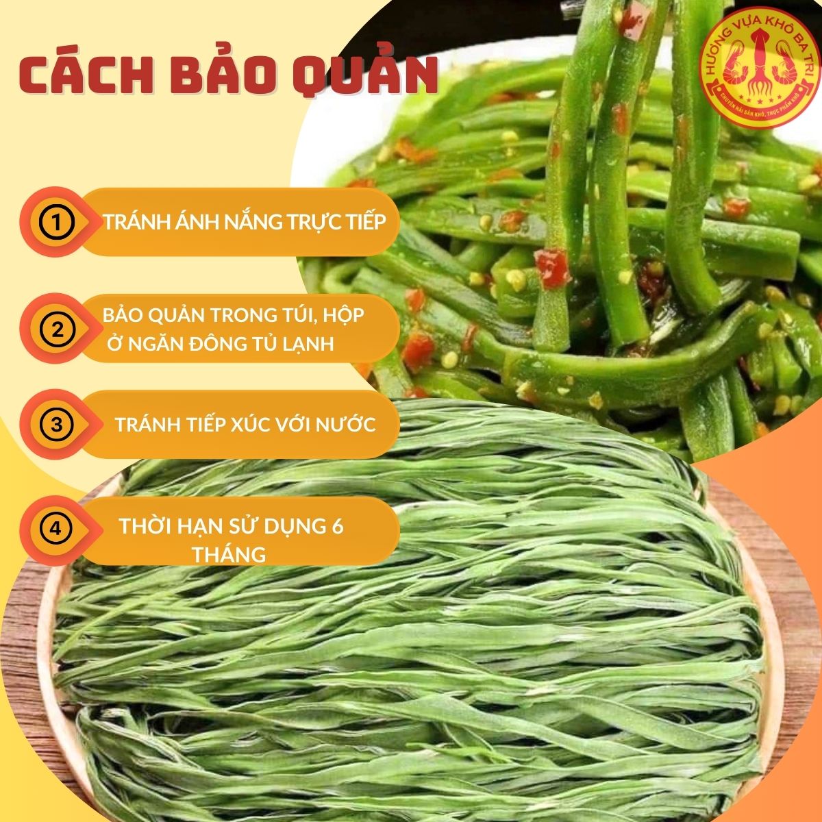 RAU TIẾN VUA SẤY KHÔ