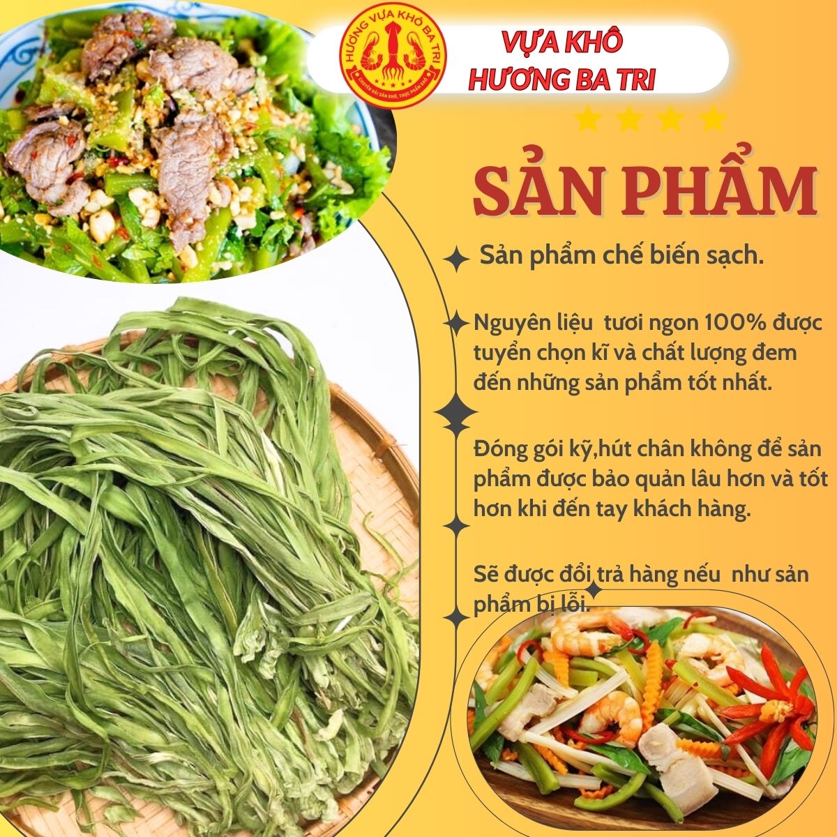 RAU TIẾN VUA SẤY KHÔ