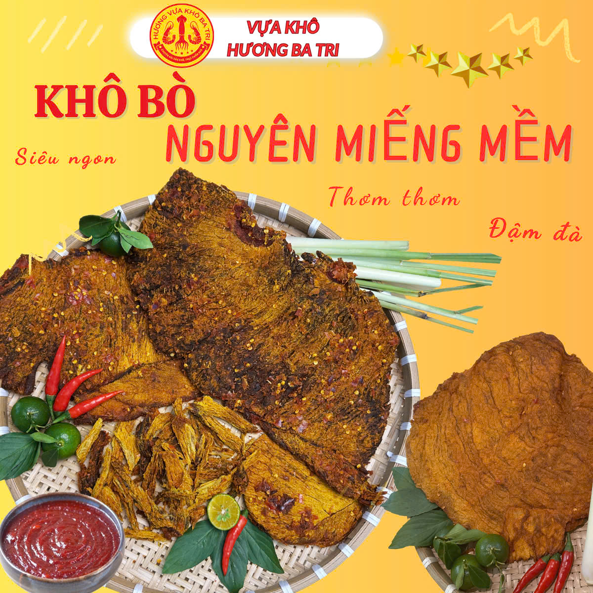 KHÔ BÒ NGUYÊN MIẾNG MỀM CAO CẤP